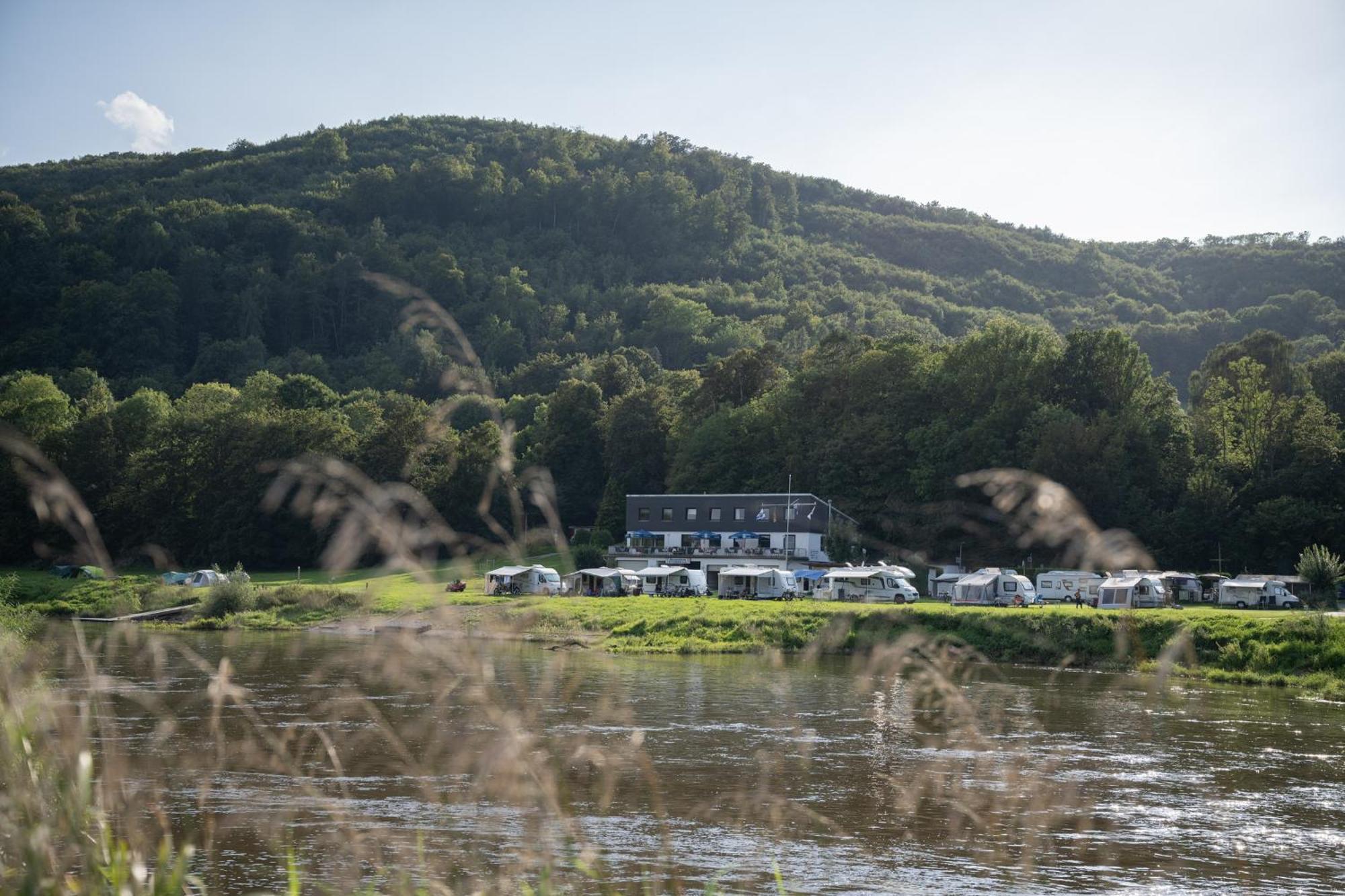 Camping Am Bootshaus Beverungen Exterior foto